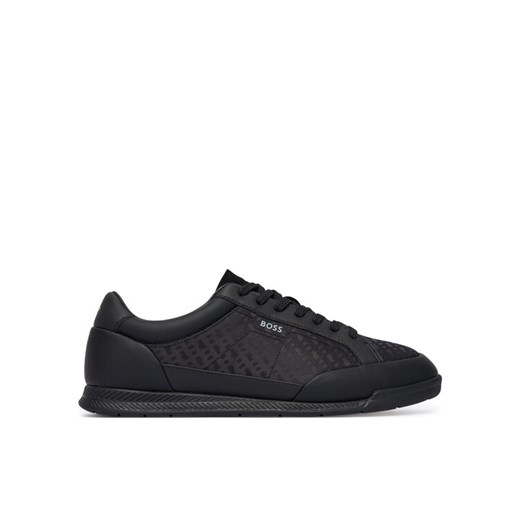 Sneakersy BOSS Nitan 50552890 Czarny ze sklepu eobuwie.pl w kategorii Buty sportowe męskie - zdjęcie 186100410