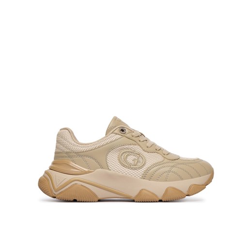 Sneakersy Guess FLFMRZ ELE12 Brązowy ze sklepu eobuwie.pl w kategorii Buty sportowe damskie - zdjęcie 186100423