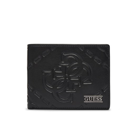 Portfel Guess SMBOMG LEA20 Czarny ze sklepu eobuwie.pl w kategorii Portfele męskie - zdjęcie 186100714