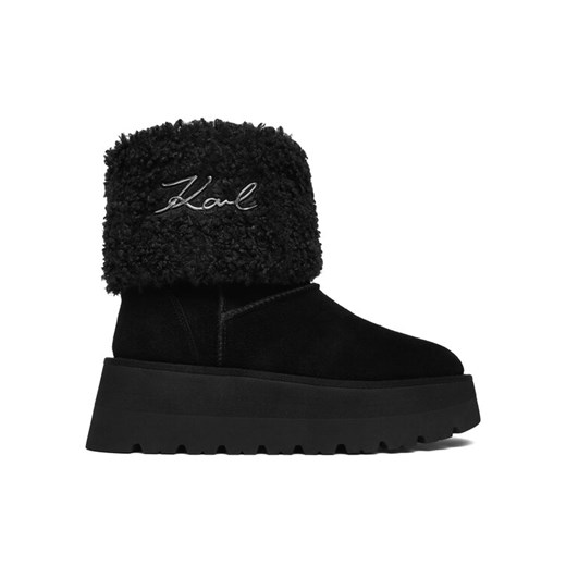 Śniegowce KARL LAGERFELD KL48653 Czarny ze sklepu eobuwie.pl w kategorii Śniegowce damskie - zdjęcie 186100742
