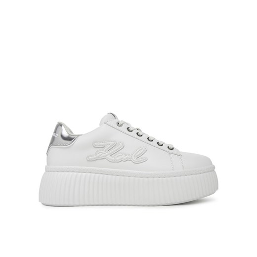 Sneakersy KARL LAGERFELD KL42311A Biały ze sklepu eobuwie.pl w kategorii Buty sportowe damskie - zdjęcie 186100760
