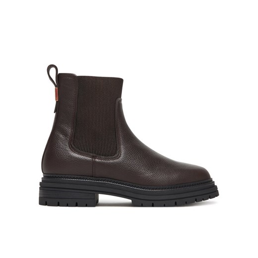 Sztyblety Tommy Hilfiger FW0FW08771 Brązowy ze sklepu eobuwie.pl w kategorii Botki - zdjęcie 186100870