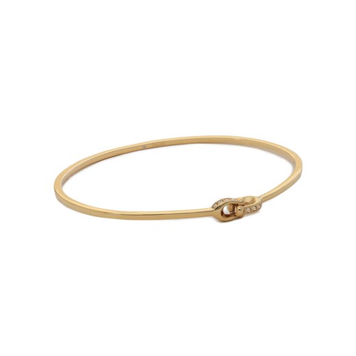 Bransoletka Coach Interlock Pave C Bangle Bracelet 37440615GLD710 Złoty ze sklepu eobuwie.pl w kategorii Bransoletki - zdjęcie 186100912