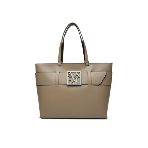 Torebka Armani Exchange 949127 0A874 U6242 Brązowy ze sklepu eobuwie.pl w kategorii Torby Shopper bag - zdjęcie 186100981
