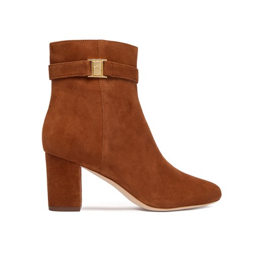 Botki LAUREN RALPH LAUREN Kellie Bt Hi 802967827002 Brązowy ze sklepu eobuwie.pl w kategorii Botki - zdjęcie 186101102