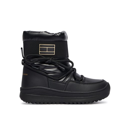 Śniegowce Tommy Hilfiger T3A5-34052-1474999 S Czarny ze sklepu eobuwie.pl w kategorii Buty zimowe dziecięce - zdjęcie 186101142