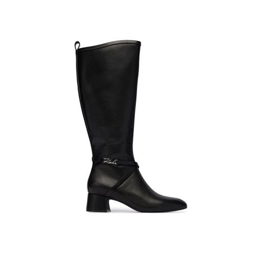 Kozaki KARL LAGERFELD KL30375 Czarny ze sklepu eobuwie.pl w kategorii Kozaki damskie - zdjęcie 186101243