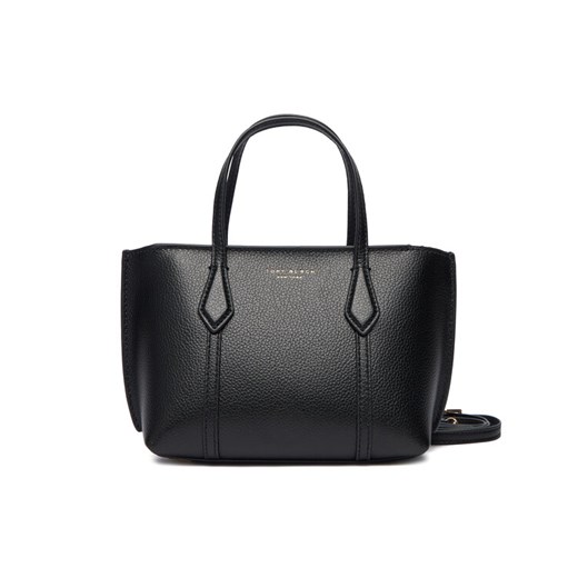 Torebka Tory Burch Perry Mini Tote 175548 Czarny ze sklepu eobuwie.pl w kategorii Torebki damskie - zdjęcie 186101262