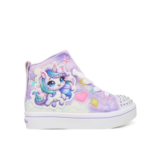 Sneakersy Skechers Twi-Lites 2.0 314378N LVMT Fioletowy ze sklepu eobuwie.pl w kategorii Buty sportowe dziecięce - zdjęcie 186101311