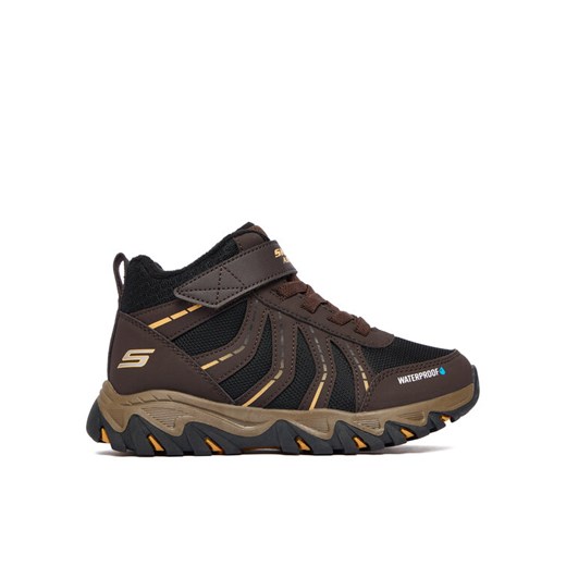 Śniegowce Skechers Rugged Ranger 406412L BKBR Brązowy ze sklepu eobuwie.pl w kategorii Buty zimowe dziecięce - zdjęcie 186101574