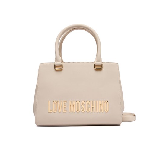 Torebka LOVE MOSCHINO JC4022PP0NKD0110 Écru ze sklepu eobuwie.pl w kategorii Kuferki - zdjęcie 186101710
