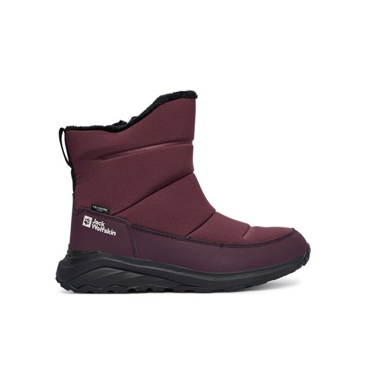 Śniegowce Jack Wolfskin Dromoventure Texapore Boot 4059881 Bordowy ze sklepu eobuwie.pl w kategorii Śniegowce damskie - zdjęcie 186101712
