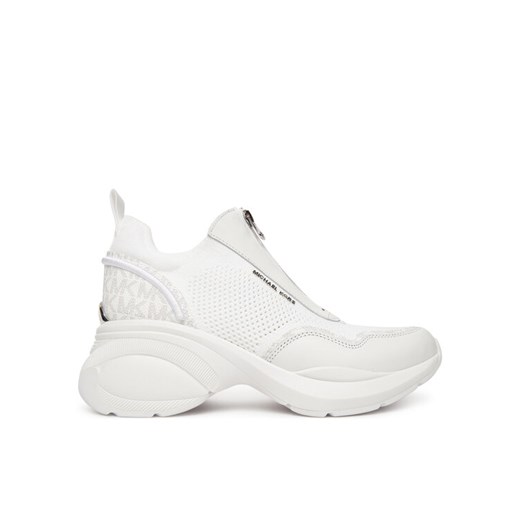 Sneakersy MICHAEL Michael Kors Zuma Mixed-Media Trainer 43F5ZUFP3L Biały ze sklepu eobuwie.pl w kategorii Buty sportowe damskie - zdjęcie 186101771