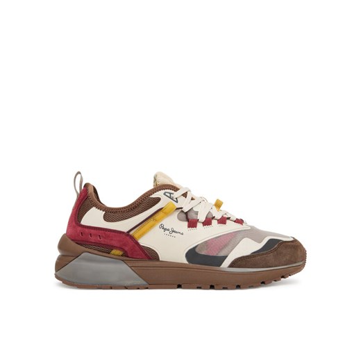 Sneakersy Pepe Jeans Stoke Sport M PMS600013 Brązowy ze sklepu eobuwie.pl w kategorii Buty sportowe męskie - zdjęcie 186101941