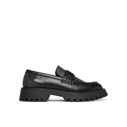 Loafersy Guess FMFZIA LEL14 Czarny ze sklepu eobuwie.pl w kategorii Mokasyny męskie - zdjęcie 186102001