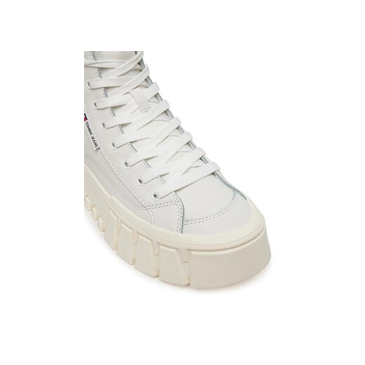 Sneakersy Tommy Jeans Tjw Vulc Flatform Leopard EN0EN02858 Biały Tommy Jeans 42 eobuwie.pl