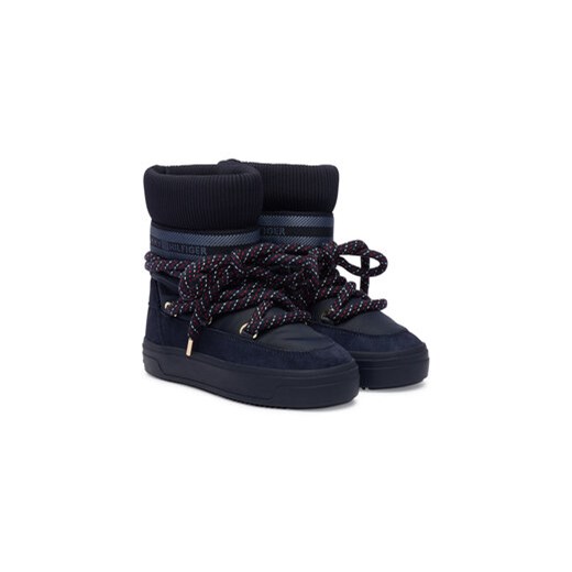Śniegowce Tommy Hilfiger Tommytech Rwb Snowboot Warm FW0FW09163 Granatowy Tommy Hilfiger 37 eobuwie.pl