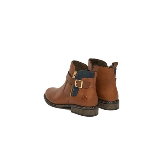 Botki Rieker Z4959-22 Brązowy Rieker 40 eobuwie.pl