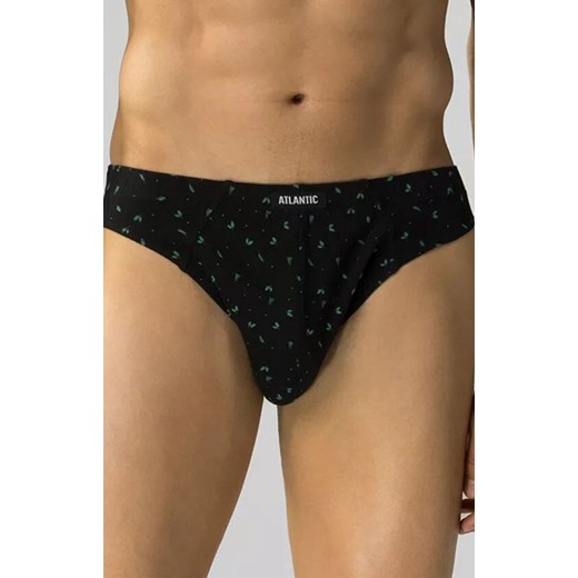 Atlantic 3-pack slipy męskie sport 3MP-178-CZA/SZG/CZA, Kolor czarno-zielony-wzór, Rozmiar L, ATLANTIC ze sklepu Primodo w kategorii Majtki męskie - zdjęcie 186118851