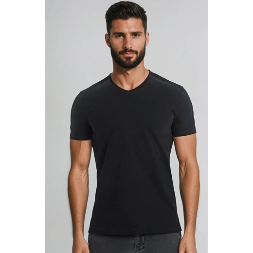 Koszulka męska czarna t-shirt bawełniany Dany 1503, Kolor czarny, Rozmiar 3XL, Teyli ze sklepu Primodo w kategorii T-shirty męskie - zdjęcie 186118931