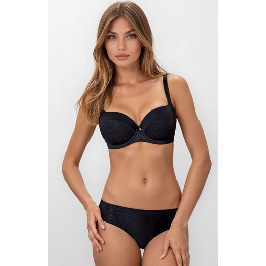 Biustonosz usztywniany czarny B-230 Cynthia, Kolor czarny, Rozmiar 65E, Wies-MANN ze sklepu Primodo w kategorii Biustonosze - zdjęcie 186118954