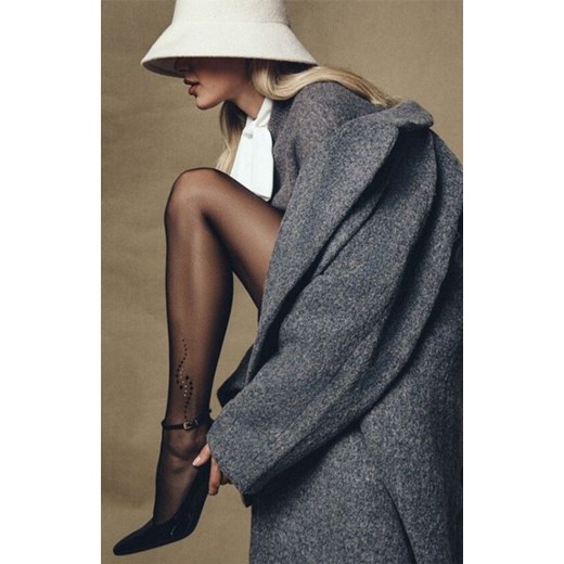 Czarne rajstopy damskie z termoaplikacją Sheen 20 DEN, Kolor czarny, Rozmiar 2, Conte ze sklepu Primodo w kategorii Rajstopy - zdjęcie 186119013