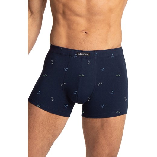 2-pack bawełniane szorty męskie M-1074SZ, Kolor czarno-granatowy, Rozmiar L, LAMA ze sklepu Primodo w kategorii Majtki męskie - zdjęcie 186119373