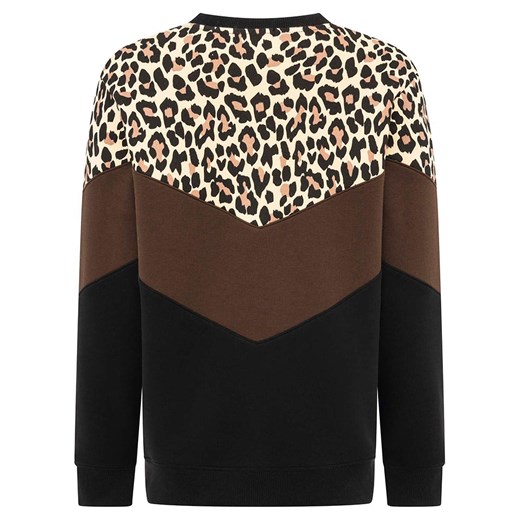 Zwillingsherz Bluza &quot;Konny&quot; w kolorze czarno-brązowym Zwillingsherz L/XL Limango Polska wyprzedaż