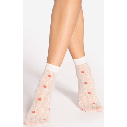 Gatta skarpetki damskie Spring Vibes 09 15 DEN, Kolor kremowy-wzór, Rozmiar uniwersalny, Gatta ze sklepu Intymna w kategorii Skarpetki damskie - zdjęcie 186120902