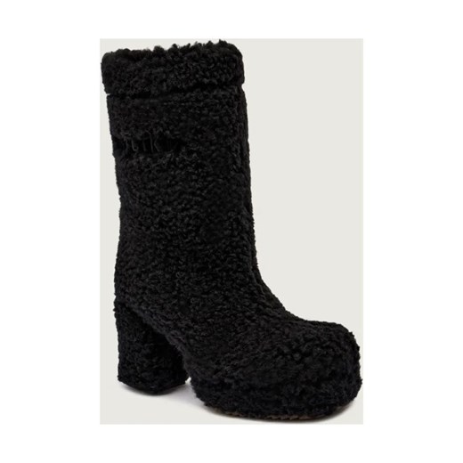 INUIKII Wełniane kozaki na słupku CURLY HIGH | z dodatkiem skóry | shearling ze sklepu Gomez Fashion Store w kategorii Kozaki damskie - zdjęcie 186122293