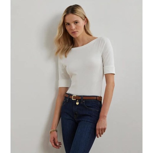 LAUREN RALPH LAUREN Bluzka JUDY | Slim Fit ze sklepu Gomez Fashion Store w kategorii Bluzki damskie - zdjęcie 186122451