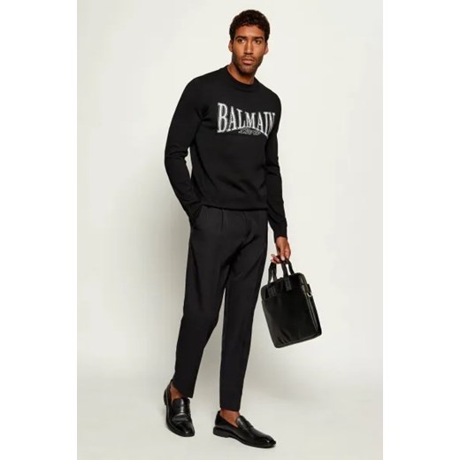 Balmain Wełniany sweter | Classic fit XL Gomez Fashion Store