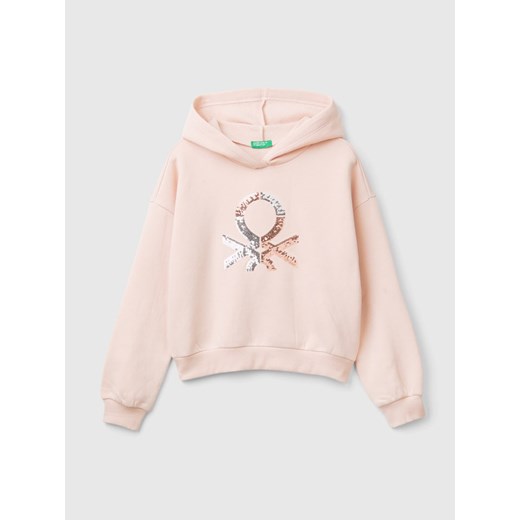 Benetton Bluza w kolorze jasnoróżowym ze sklepu Limango Polska w kategorii Bluzy dziewczęce - zdjęcie 186124862