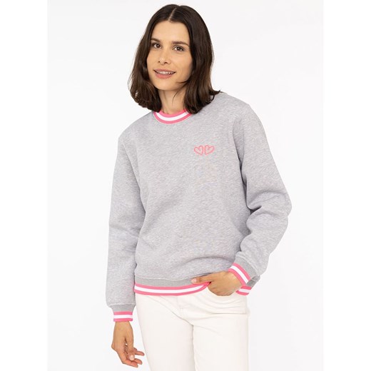 Zwillingsherz Bluza &quot;ZH Classic&quot; w kolorze szarym ze sklepu Limango Polska w kategorii Bluzy damskie - zdjęcie 186124930