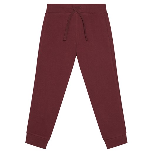 United Colors Of Benetton Spodnie dresowe 3J68CF01P Bordowy Regular Fit ze sklepu MODIVO w kategorii Spodnie chłopięce - zdjęcie 186125123