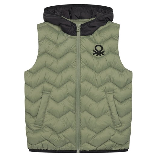 United Colors Of Benetton Kamizelka 2TWDCJ00R Szary Regular Fit ze sklepu MODIVO w kategorii Kamizelki chłopięce - zdjęcie 186125132