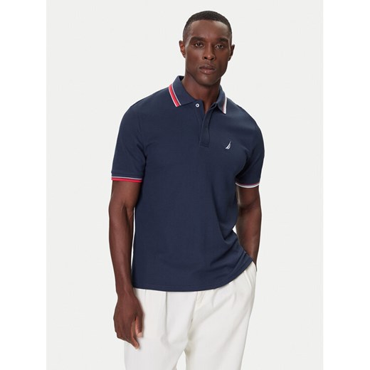 Nautica Polo Atabay N1S03424 Granatowy Regular Fit ze sklepu MODIVO w kategorii T-shirty męskie - zdjęcie 186125134