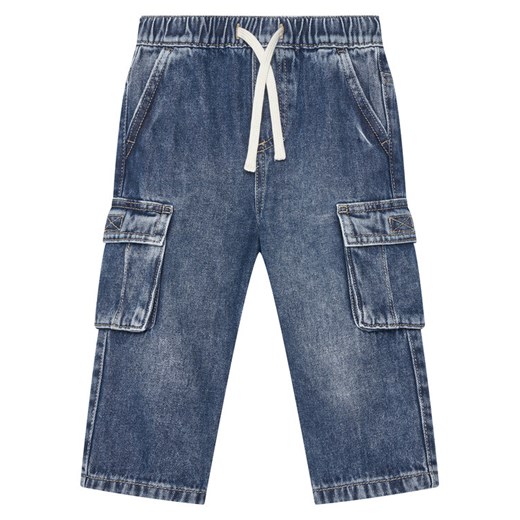United Colors Of Benetton Jeansy 4KEHGF02N Granatowy Straight Fit ze sklepu MODIVO w kategorii Spodnie chłopięce - zdjęcie 186125142