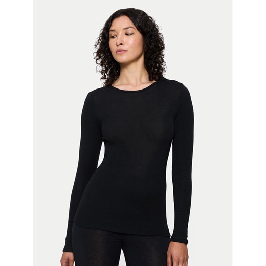 Triumph Koszulka piżamowa Beauty Layers 10225656 Czarny Slim Fit ze sklepu MODIVO w kategorii Piżamy damskie - zdjęcie 186125144