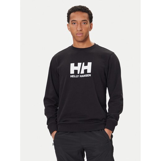Helly Hansen Bluza HH Logo 54583 Czarny Regular Fit ze sklepu MODIVO w kategorii Bluzy męskie - zdjęcie 186125161