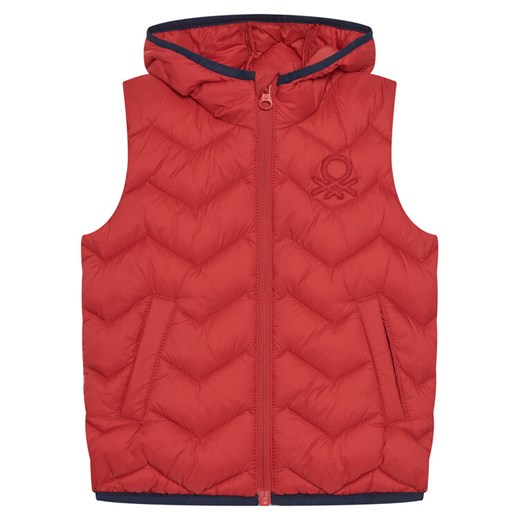 United Colors Of Benetton Kamizelka 2TWDGJ00G Czerwony Regular Fit ze sklepu MODIVO w kategorii Kamizelki męskie - zdjęcie 186125191
