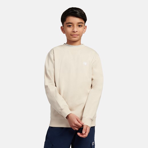Bluza dziecięca New Balance LAKB0055TWF – beżowa ze sklepu New Balance Poland w kategorii Bluzy chłopięce - zdjęcie 186126001