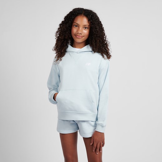 Bluza dziecięca New Balance LAKG0056FRL – niebieskie ze sklepu New Balance Poland w kategorii Bluzy dziewczęce - zdjęcie 186126010