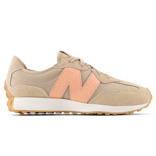 Buty dziecięce New Balance GS327WO – beżowe ze sklepu New Balance Poland w kategorii Buty sportowe dziecięce - zdjęcie 186126021