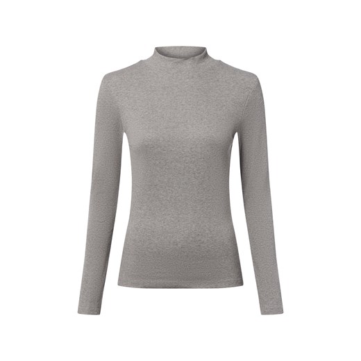 Marie Lund Damska koszulka z długim rękawem Kobiety Bawełna szary marmurkowy ze sklepu vangraaf w kategorii Bluzki damskie - zdjęcie 186126104