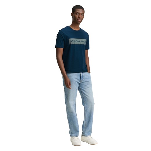 Tom Tailor Denim Koszulka męska Mężczyźni Bawełna zielony nadruk ze sklepu vangraaf w kategorii T-shirty męskie - zdjęcie 186126123