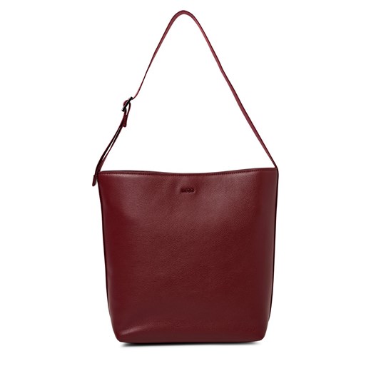 HUGO Damska torba na ramię - Bel 2.0 Kobiety bordowy jednolity ze sklepu vangraaf w kategorii Torby Shopper bag - zdjęcie 186126141