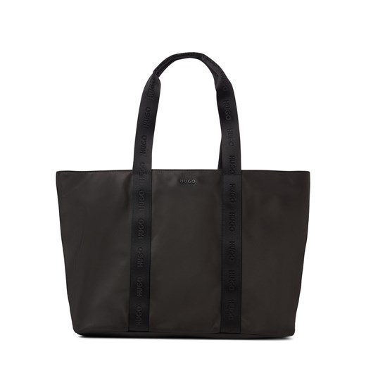 HUGO Shopper damski - Bel Tote Kobiety Sztuczne włókno czarny jednolity ze sklepu vangraaf w kategorii Torby Shopper bag - zdjęcie 186126142