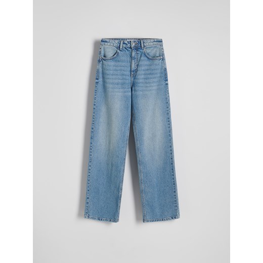 Reserved - Jeansy wide leg - niebieski ze sklepu Reserved w kategorii Jeansy damskie - zdjęcie 186128984