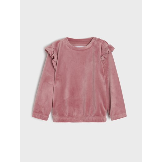 Sinsay - Komplet: bluza i spodnie - różowy Sinsay 62 (1-3 m) Sinsay